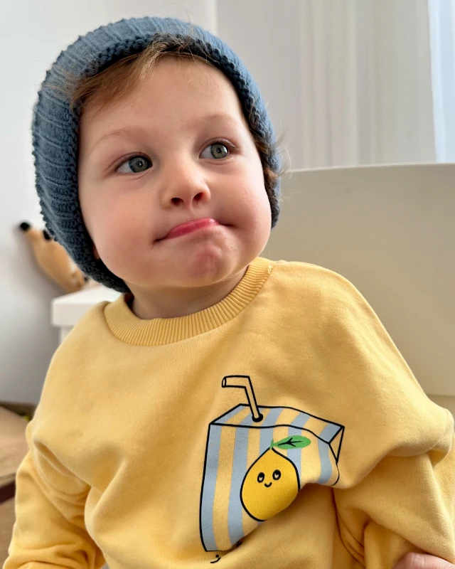 Lemonn çizgi detaylı 3 ip kız erkek mevsimlik 2li bebe takım