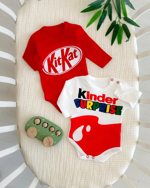 Süpriz yumurta uzun kollu 2li badi set