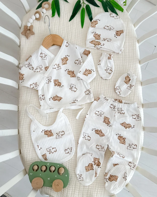 Bear desen yenidoğan erkek hastane çıkışı