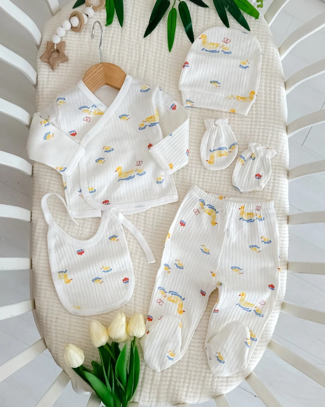 Ördek desen 5li yenidoğan hastane çıkışı