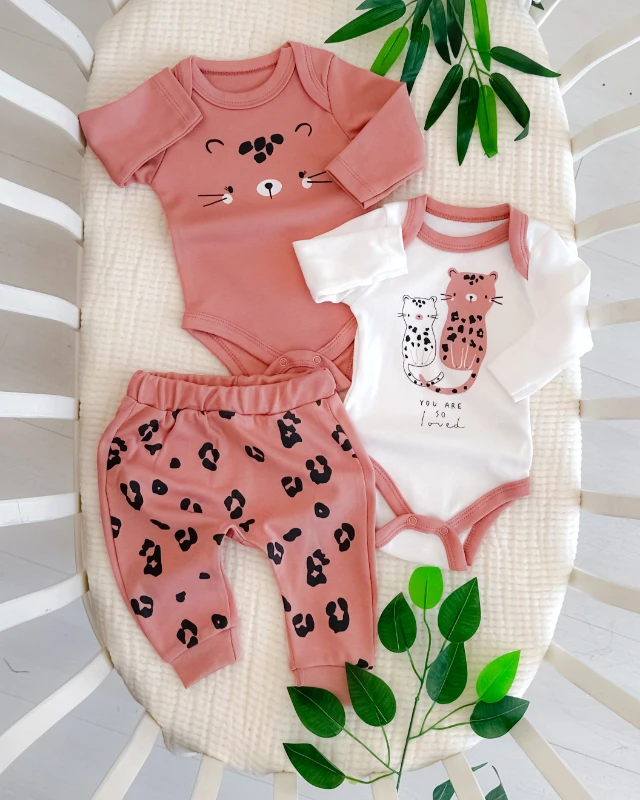 You are so loved badili 3lü kız bebe set