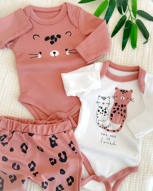 You are so loved badili 3lü kız bebe set