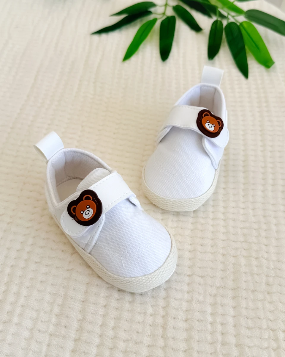 Sevimli ayıcık cırtlı iki renk erkek bebe pappa 