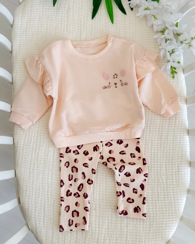 Golden leo sweat fitilli tayt  mevsimlik 2 parça takım 