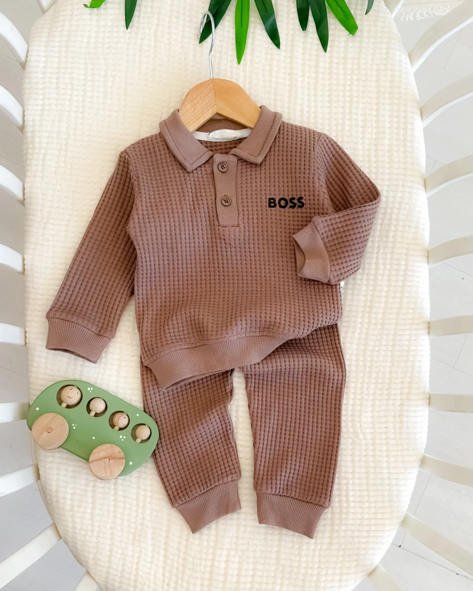 Cool boss gofret kumaş mevsimlik 2 parça takım 