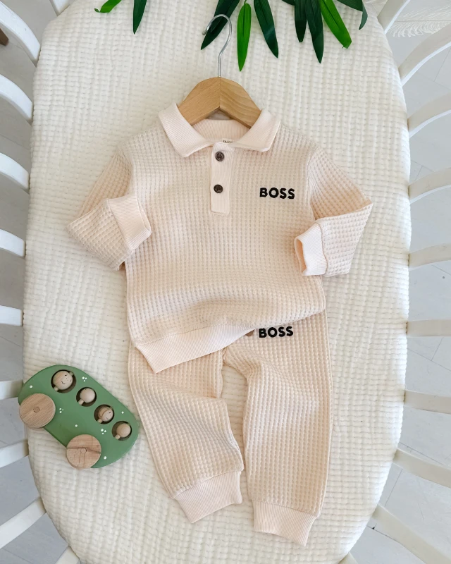 Cool boss gofret kumaş mevsimlik 2 parça takım 