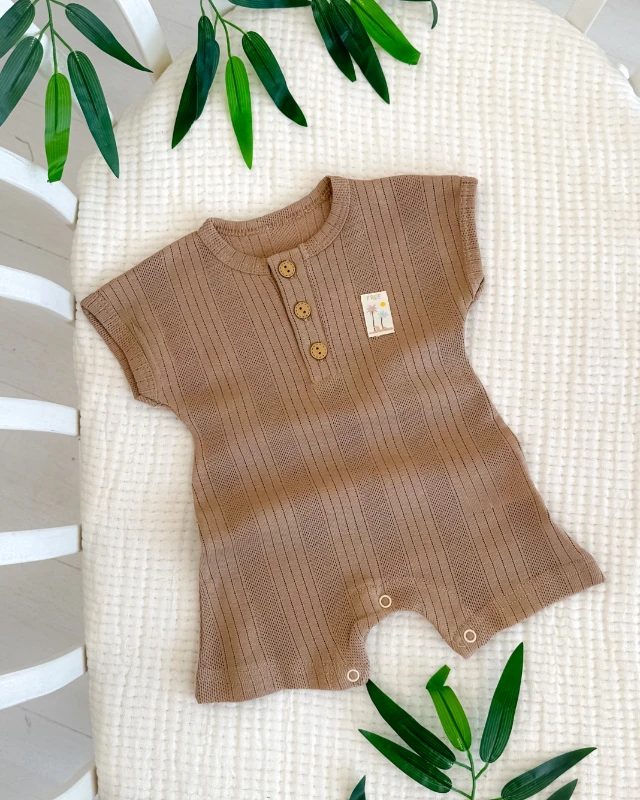 Free baby alttan çıtçıtlı tek parça yazlık bebe tulum 