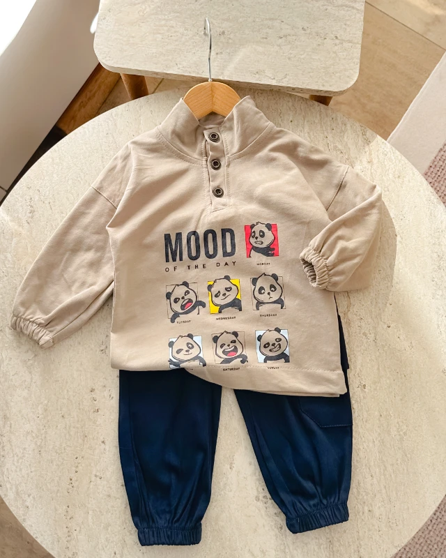 Mood of the day sweatli mevsimlik 2 parça bebe takım 